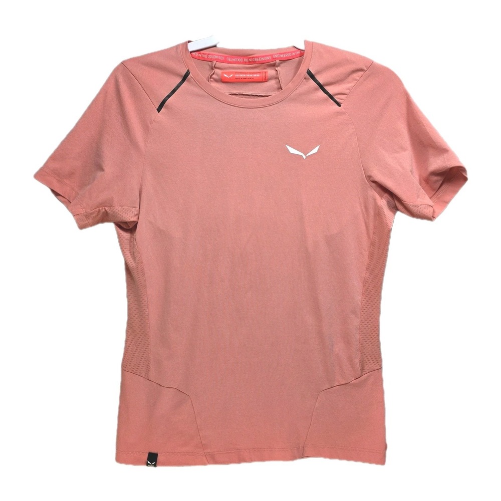 Salewa Pedroc Dry Athletic Shirt Top Womens XS Performance Stretch Peach Pink